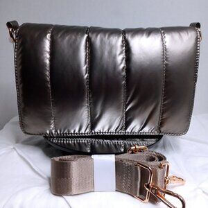 Quilted Crossbody - Grey